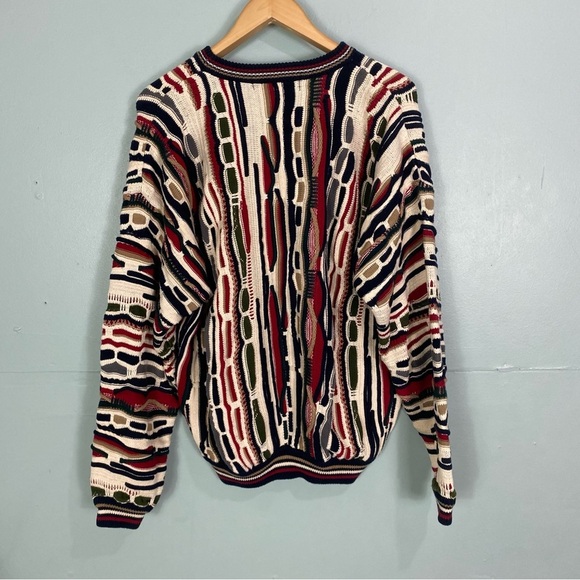Cotton Traders 3D Knit Multi Color Textured Pullover Sweater‎ Sz XL - Picture 6 of 7